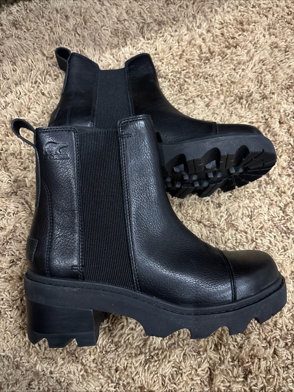 Sorel Joan Now Leather Boots Sz 8.5 Waterproof
